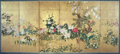 Blumen der vier Jahreszeiten von Watanabe Shiko